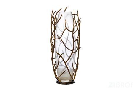 ART-8386-TT1 Ваза стеклянная "Magic forest" d23*66см
