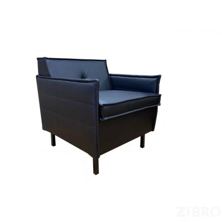 Кресло КВАНТ размер: 72 х 82 см, искусственная кожа цвет черный Ecotex 3001