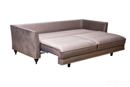 Диван Sorrento 230M трехм. раскл.,велюр сер.Colt017 230*101*86