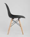 Стул Eames DSW черный пластиковый, сталь, натуральный массив бука, 4 шт.