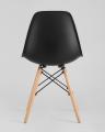Стул Eames DSW черный пластиковый, сталь, натуральный массив бука, 4 шт.