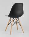 Стул Eames DSW черный пластиковый, сталь, натуральный массив бука, 4 шт.