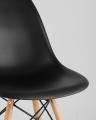 Стул Eames DSW черный пластиковый, сталь, натуральный массив бука, 4 шт.