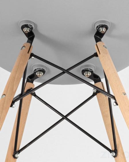 Стул Eames DSW черный пластиковый, сталь, натуральный массив бука, 4 шт.