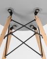 Стул Eames DSW черный пластиковый, сталь, натуральный массив бука, 4 шт.