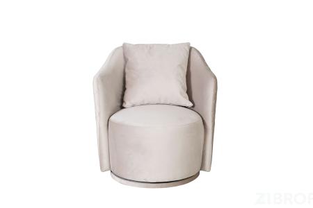 Кресло Verona Basic вращающееся велюр беж. Bel09 70*77*80см