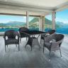 Комплект мебели из искусственного ротанга - Avanti Black