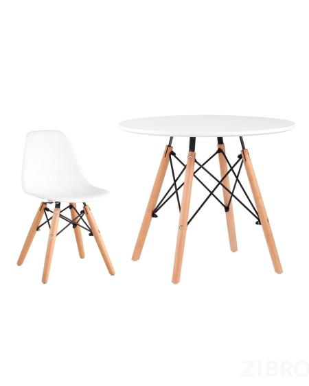 Комплект мебели детский стол Eames,стол и 1 белый стул
