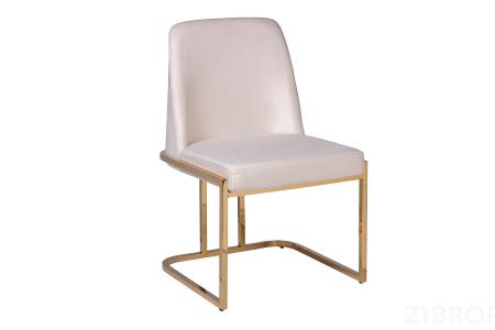 GY-DC8365GOLD-CR Стул велюр кремовый/золото 54*56*89см