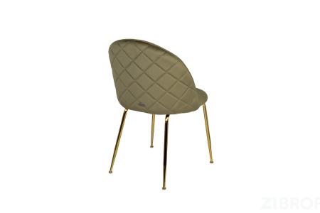 30C-30177 Стул велюр хаки, мет.ножки 50*53*77см