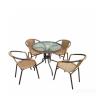 Комплект мебели  Николь-1LB TLH-037С-TLH080RR-D80 Light Beige (4+1)