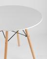 Eames D80, 3 стула Eames DSW белые