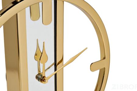 79MAL-5792 Часы настольные зеркальные  цвет золото H40см