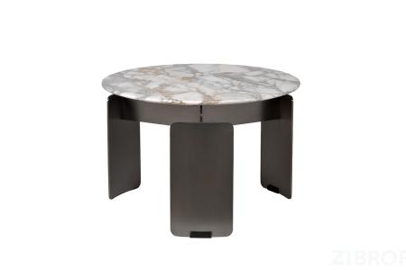 160KD-26501 Стол журнальный, мрамор Arabescato Corchia d60*40см