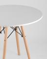 стол Eames D70, 3 стула Eames DSW белые