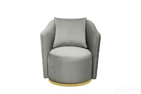 Кресло Verona вращающееся, велюр мятный Colt025-MINT/хром 70*77*80см