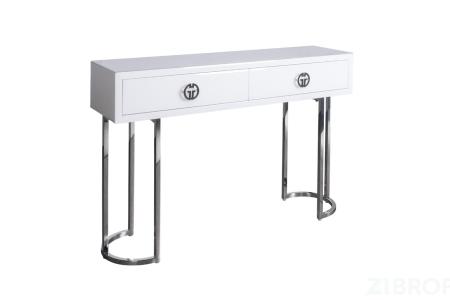 KFG16702 Консоль GD 2 ящика белая 120*30*78см