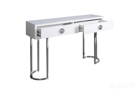 KFG16702 Консоль GD 2 ящика белая 120*30*78см