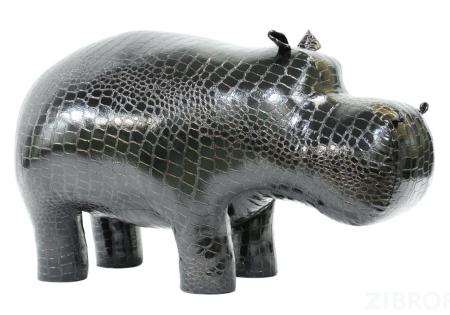 Пуф Бегемот Caiman Black Shine