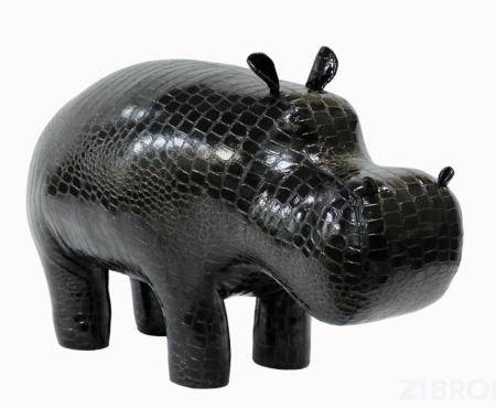 Пуф Бегемот Caiman Black Shine