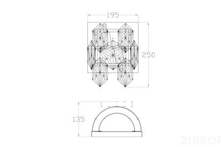 20MB3273-2 Бра 13*19*25см