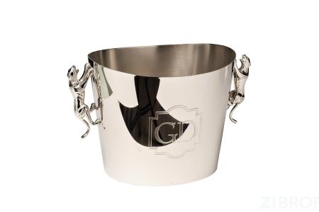 95IM-4406 Ведро для шампанского Garda Decor нерж. сталь h21см