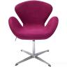 Кресло SWAN STYLE CHAIR винный, искусственная замша