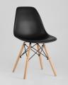 Eames стол черный диаметр 80 см, 2 стула Eames DAW черные