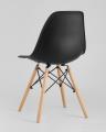 Eames стол черный диаметр 80 см, 2 стула Eames DAW черные
