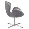 Кресло SWAN STYLE CHAIR серый, искусственная замша