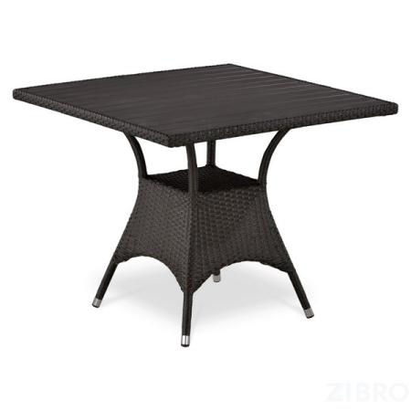 Стол из иск. ротанга T190BD-W52-90х90 Brown (декинг)