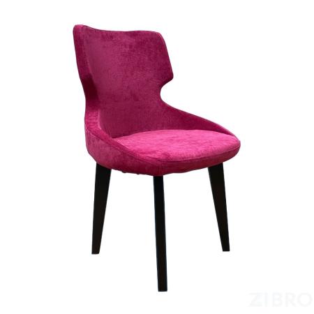 Стул Ветий ткань Velvet Lux 71 цвет малиновый, опоры дерево