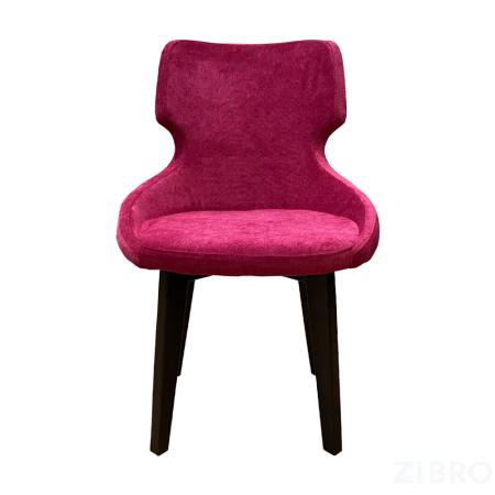 Стул Ветий ткань Velvet Lux 71 цвет малиновый, опоры дерево