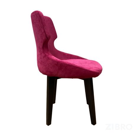 Стул Ветий ткань Velvet Lux 71 цвет малиновый, опоры дерево