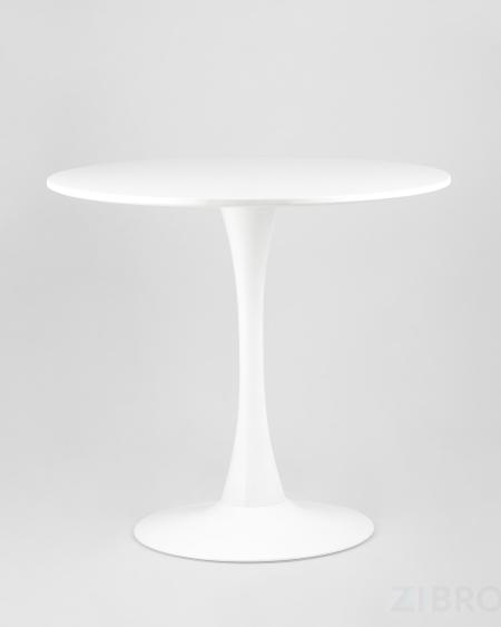 Tulip, стол 80 см, 2 стула Eames DSW белые