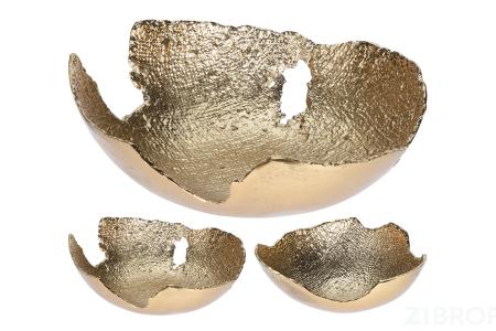 A98016600 Чаша металлическая цвет золото 26*23*10см асс(2)