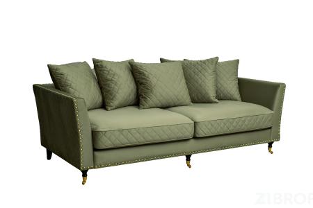 Диван Sorrento 220 трехмест., велюр оливковый Colt1002-OLIV 220*101*88см
