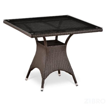 Стол из иск. ротанга T220BBT-W52-90x90 Brown