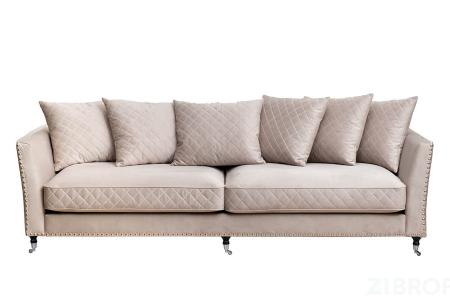 Диван Sorrento 250 трехмест., велюр св.серый Colt030-SVBEG 250*101*90