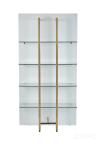 58DB-SH17071CS Стеллаж Marbella White бел/зол. 90*34*195см
