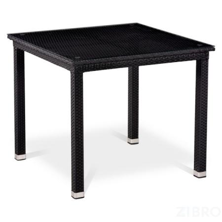 Стол из иск. ротанга T246ST-90x90 Black