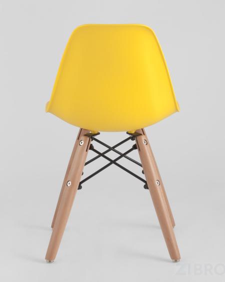 Комплект мебели детский стол Eames белый, 1 желтый стульчик