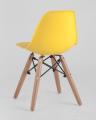 Комплект мебели детский стол Eames белый, 1 желтый стульчик