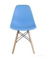 Стул Eames DSW голубой, литой полипропилен, стальной каркас, массив бука, 4 шт.