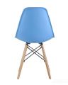 Стул Eames DSW голубой, литой полипропилен, стальной каркас, массив бука, 4 шт.