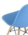 Стул Eames DSW голубой, литой полипропилен, стальной каркас, массив бука, 4 шт.