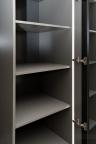 GD-10013-6 Шкаф Alto двухд с полками, цвет серый Кобальт, дверцы стекло(тонир) 100*57*228.5см