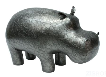 Пуф Бегемот Дизайн Dinazor Silver