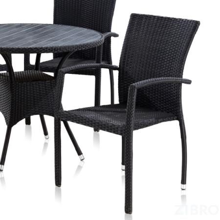 Стул из искусственного ротанга - Torino black