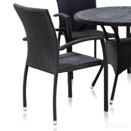 Стул из искусственного ротанга - Torino black
